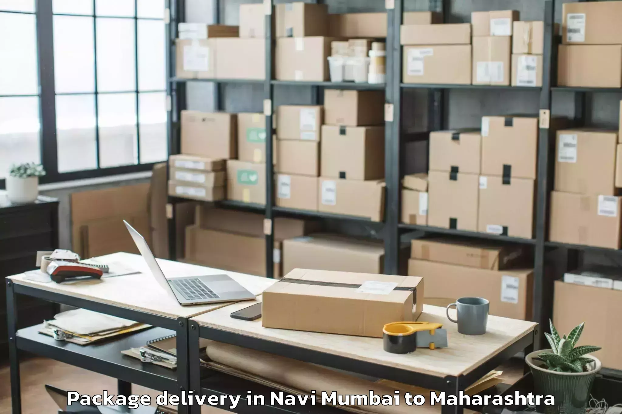 Affordable Navi Mumbai to Arjuni Morgaon Package Delivery